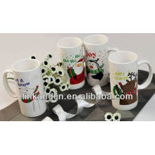 Haonai 2014 lovely snowman gift ceramic mug